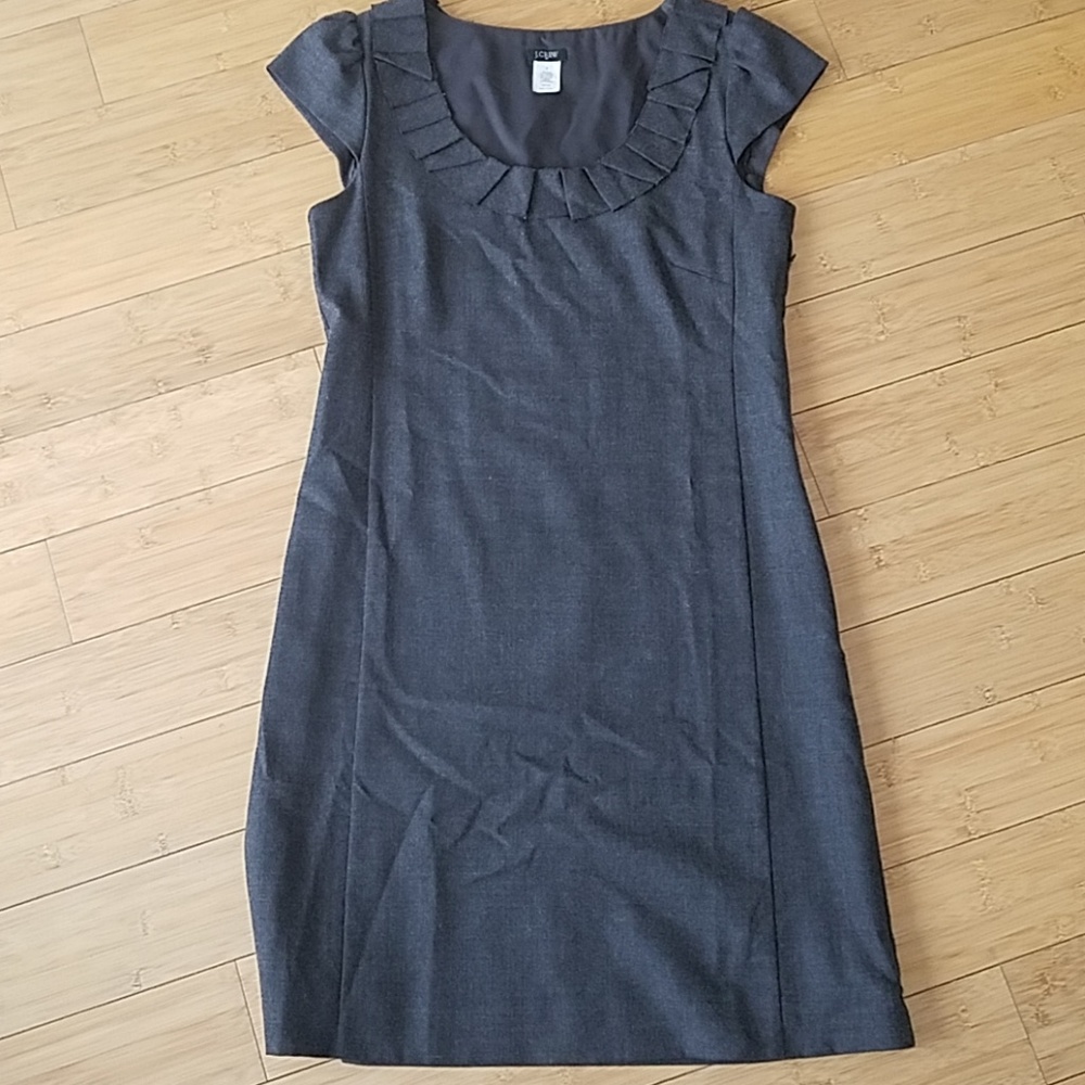J.Crew grey wool dress